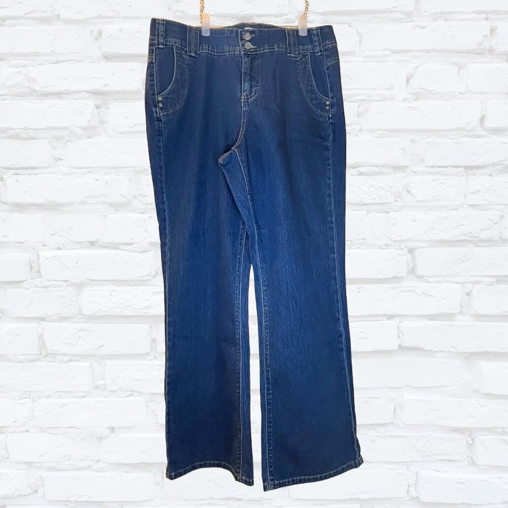 Just My Size JMS 18W Antique Wash Jeans Stretch 30” Inseam